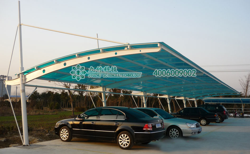 單臂懸挑陽(yáng)光汽車棚